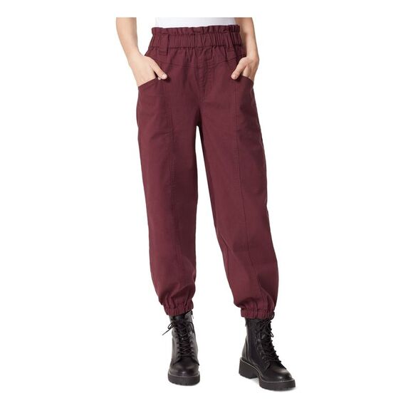 ESCADA SPORT Womens White Cotton Blend Zippered Pocketed Jegging Cropped Skinny Frayed He High Waist Pants